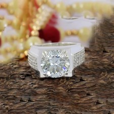 4.90 Ct Certified White Diamond Ring Wedding Jewelry in 925 Sterling Silver