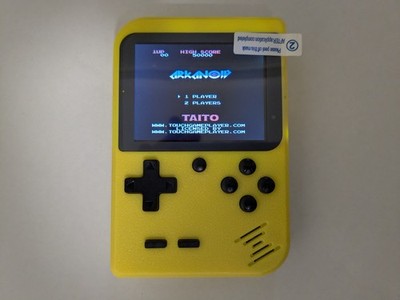168 in 1 Mini Handheld Game Player Tragbare Retro Video Konsole 8 Bit Gelb
