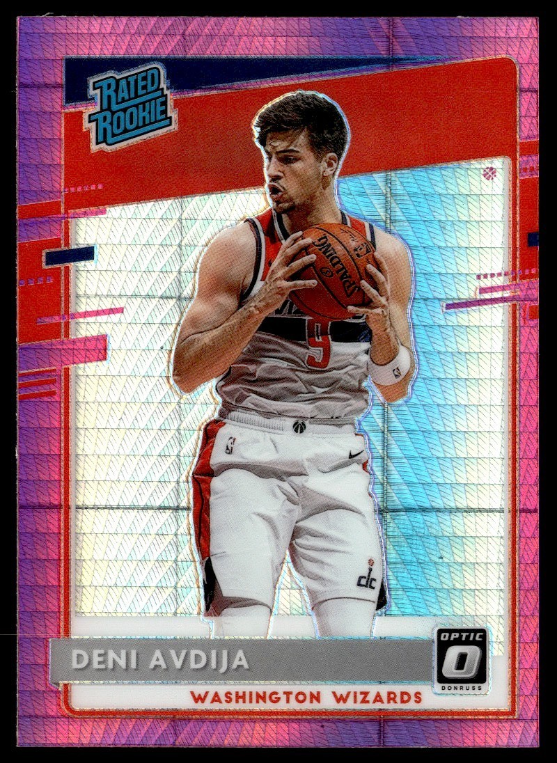 2020-21 DONRUSS OPTIC HYPER PINK DENI AVDIJA ROOKIE WASHINGTON WIZARDS #159