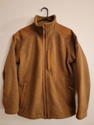 Fjallraven Sweater Jacket Mens Small S Buck Fleece Brown High Neck Outdoor