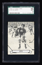 1936-37 V304 O-Pee-Chee Series D #101 Syl Apps (HOF) Rookie Card SGC 9+ MINT. rookie card picture