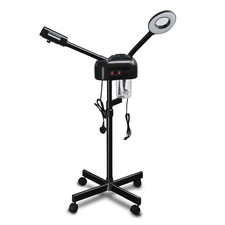 2 in 1 Facial Steamer 3X Magnifying Lamp Hot Mist Stand Esthetician Spa Salon