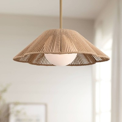 Mylinh 22 1/4'' Wide Natural Rope Pendant Light