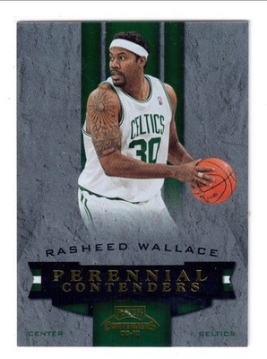 Rasheed Wallace 2009 Panini Contenders 30/100 Jersey Number 1/1