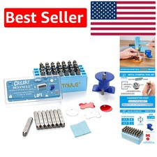 Complete 3-in-1 Metal Stamping Kit - 38 Pieces with Tags Stamping Jig Included