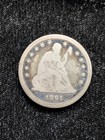1891 Seated Liberty Quarter Dollar, 90% Silver US Coin — photo 3