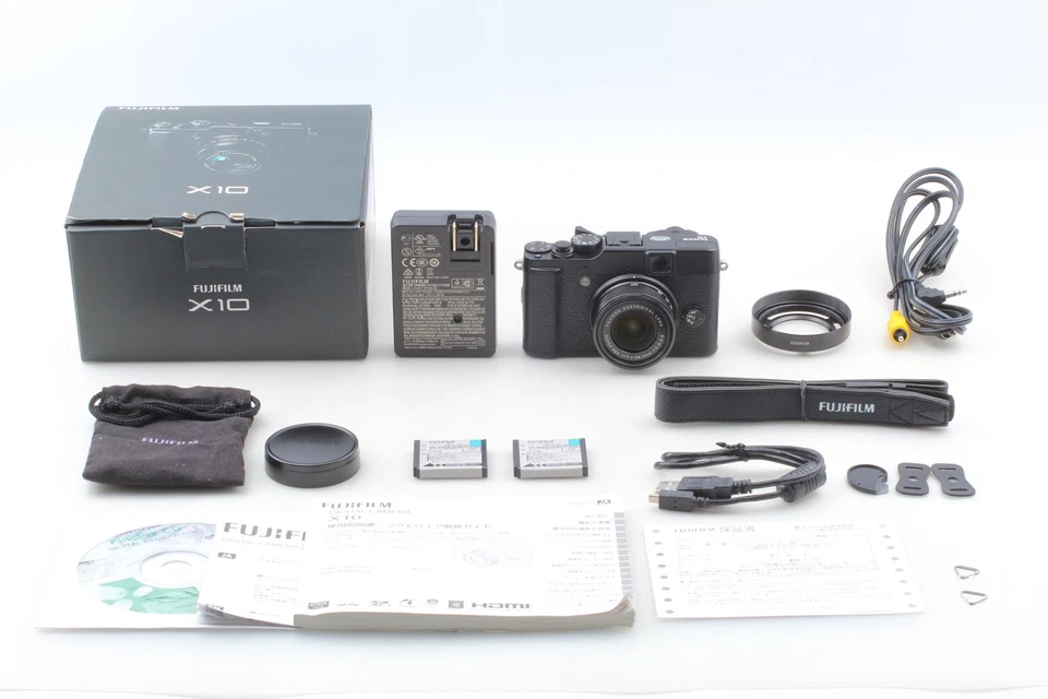 【MINT in Box】 Fujifilm X Series X10 12.0MP Digital Camera Black Strap From JAPAN - Image 3 of 4