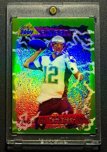 Tom Brady [Green Refractor] #95FRR-TB 2015 Topps Finest 1995 Refractor card