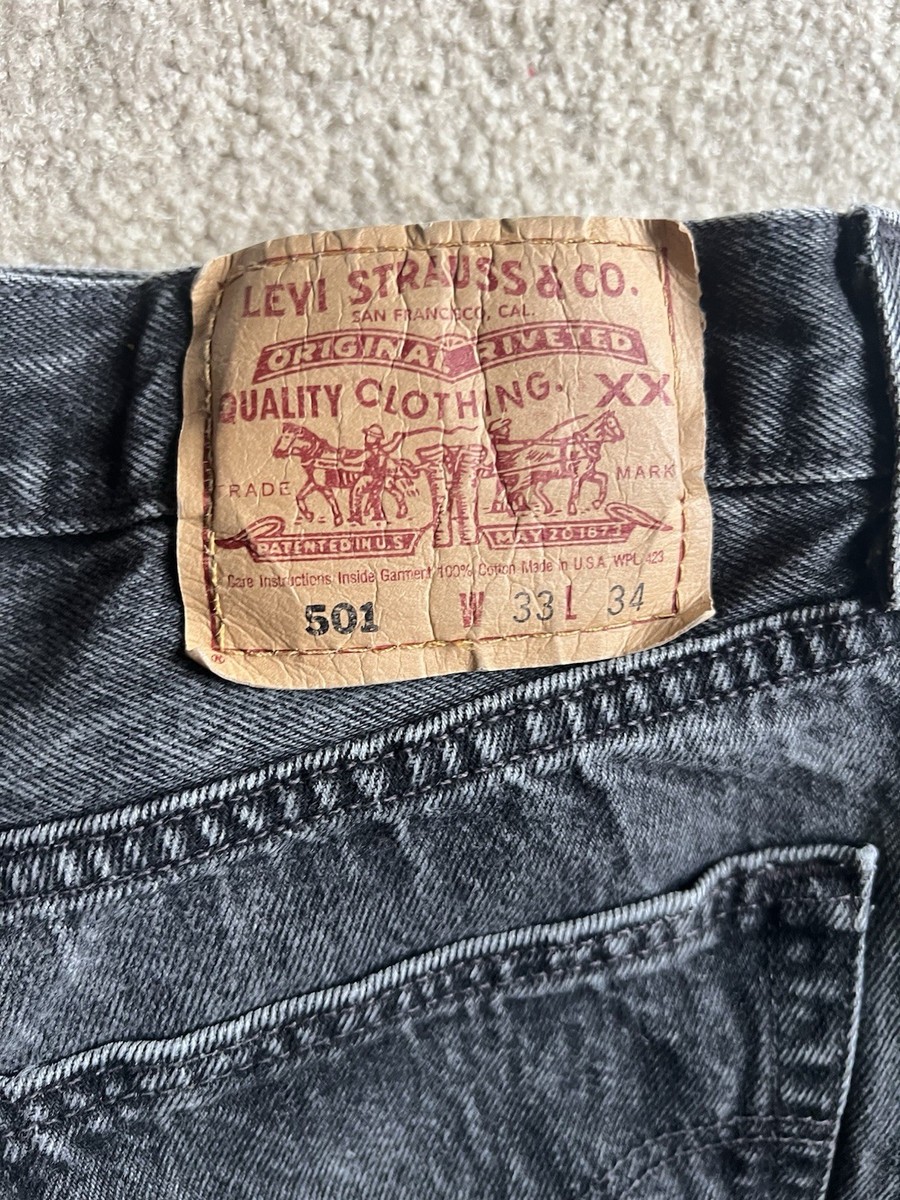Vintage 80s 90s Levi's 501 Black Jeans – Made in USA WPL 423 (Size