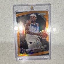 Panini Prizm Black 2024-25 Nickeil Alexander-Walker Orange Prizm #193/49