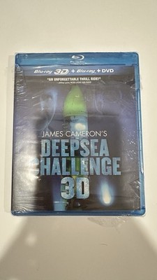Deepsea Challenge Blu-ray 3D Blu-ray +DVD, 2014 James Cameron Factory  Sealed 687797158246| - Main Image