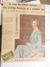 newspaper ad 1930s PALMOLIVE facial soap schoolgirl complexion American Weekly