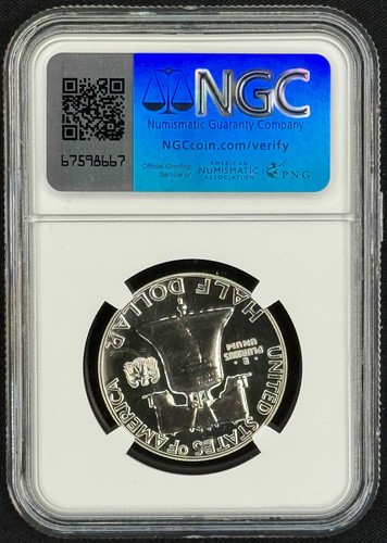 1957 Franklin Half Dollar 50C PROOF NGC PF 68 - Picture 2 of 2