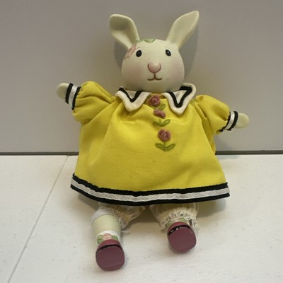 Vintage Mary Engelbreit Cuties 7'' Porcelain & Stuffed Bunny the Rabbit Doll w ta