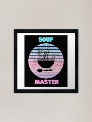 Gerahmter Kunstdruck Suppenmeister gerahmtes Wandbild Poster Leinwanddruck Bild