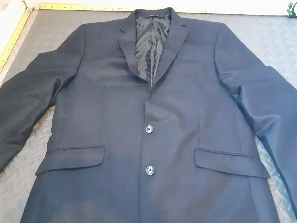 Structure Suit Mens 42 Regular Black Sports Blazer #S127 - Image 2 of 4