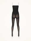 NWT  $580 Wolford  SIMKHAI x Wolford Semi-Sheer Logo Jumpsuit sz M — photo 4