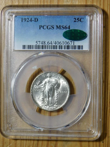 1924 D Standing Liberty Quarter *PCGS MS 64 CAC*