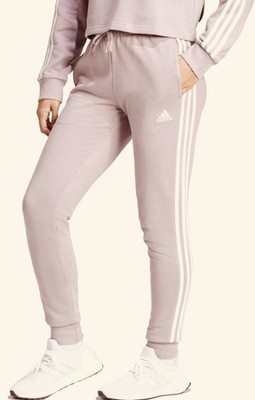 ADIDAS Women's 3-Stripes Slim Fit Joggers Sweatpants - Mauve/Purple, Size S New