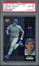 JOHNNY DAMON 1994 UPPER DECK ALL TIME HEROES NEXT IN LINE #4 POP 1 PSA 10 RC