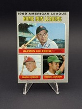 1970 Topps #66 1969 AL Home Run Leaders (Killebrew/Howard/Jackson)