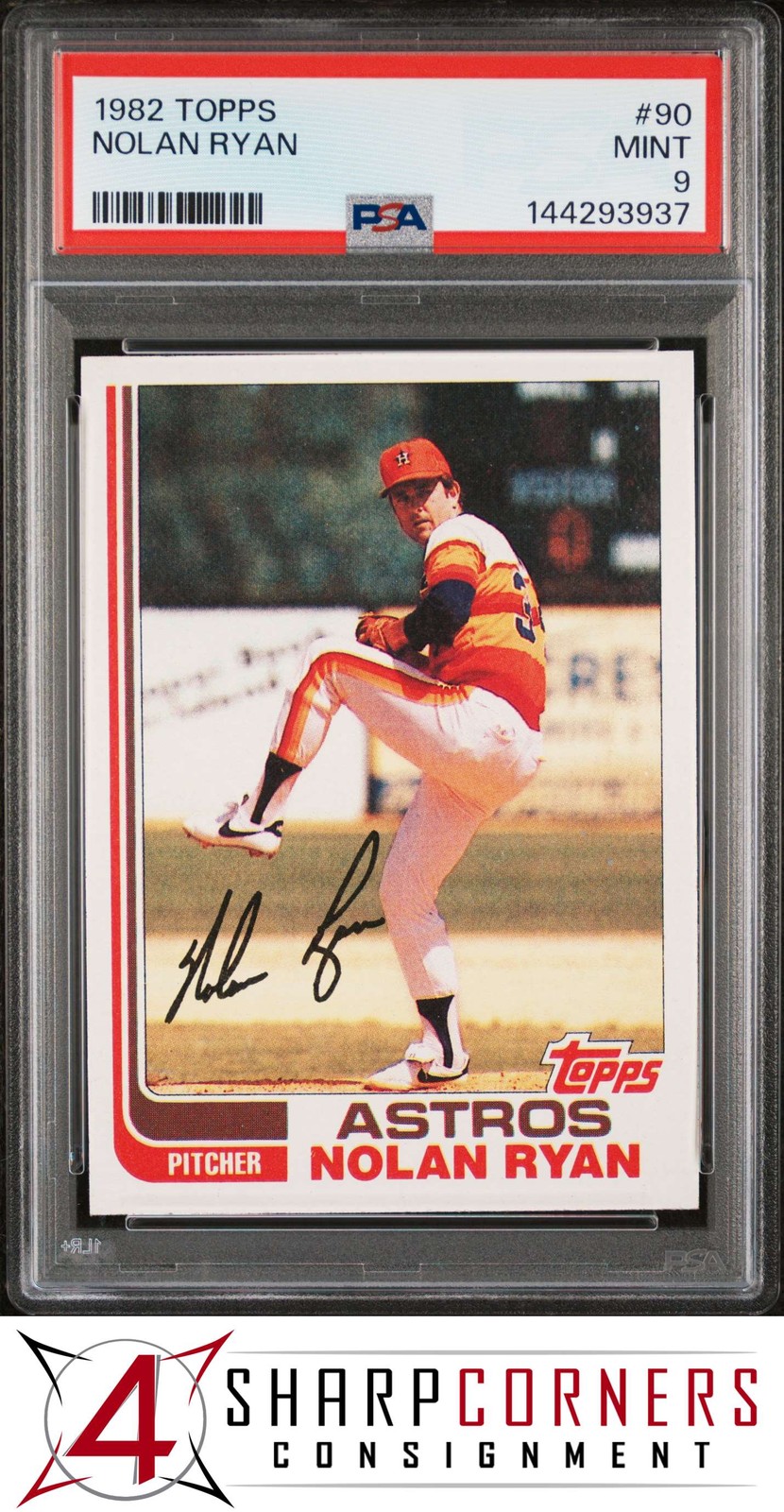 1982 TOPPS #90 NOLAN RYAN ASTROS HOF PSA 9