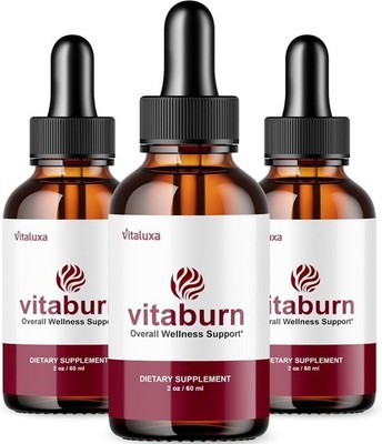 (3 Pack) Vitaburn Drops Advanced Formula Supplement for Support Vita Burn (6oz)