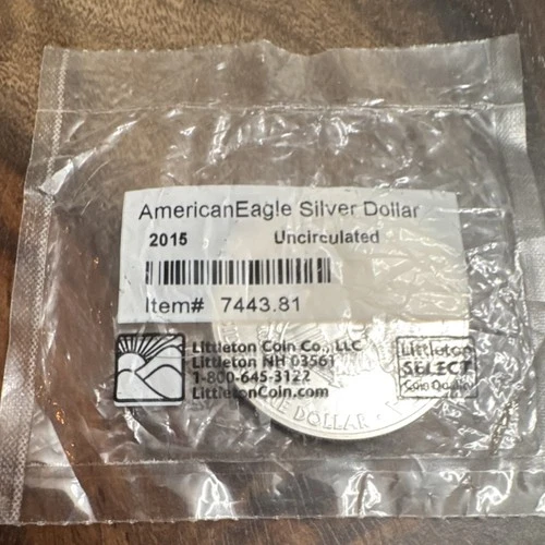 US Mint 2015 American Eagle Silver Dollar 1oz .999 Fine Business Strike