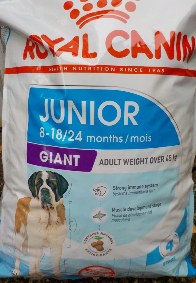 ROYAL CANIN GIANT Junior Hunde-Trockenfutter für große Hunde ab 45 kg, 15 kg
