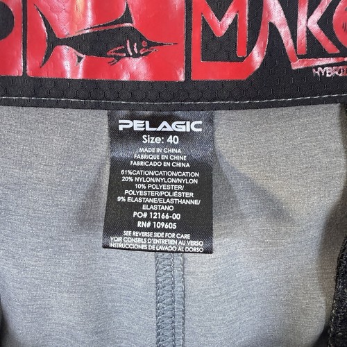 Pelagic Shorts Mens 40 Tan Hybrid Board Swim Trunks Fishing Beach Coastal - Picture 8 of 14