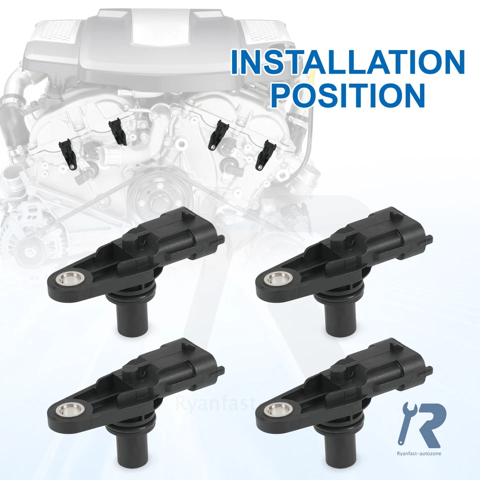 Sensor de posición del árbol de levas 4 piezas NUEVO apto para Chevrolet GMC Pontiac Cadillac Saturn Foto 4 de 4