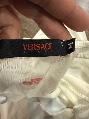 Versace Sport Womens White Halter Neck Tank Top Cod Art Tess Size M MEDIUM - Picture 6 of 10