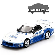 MINI GT MAZDA RX-7 LB SUPER SILHOUETTE #1 IMSA 1/64 DIECAST CAR WHITE MGT01011