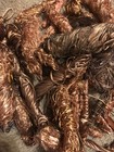8 Lbs Shiny Bare Bright Clean Copper 1 & 2 Wire Hand Stripped Craft Scrap — photo 4