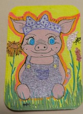 OOAK Original ACEO Cartoon Drawing - 