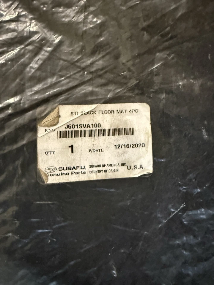 Juego de alfombras de piso Subaru WRX Sti OEM genuino nuevo Foto 4 de 4