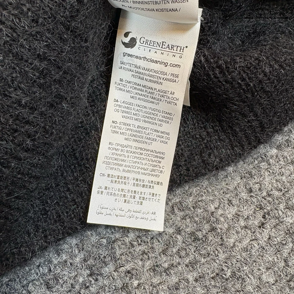 Boden Gray Cardigan Sweater Women's XL Pearl Button Down - Image 3 of 4