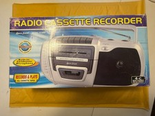 NEW Lenoxx Sound AM/FM Radio Cassette Recorder CT-992 4C Battery or AC NIB