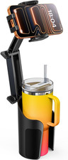 2-In-1 Cup Holder Cell Phone Holder for Your Car Bottle Friendly Cup Cell Phone