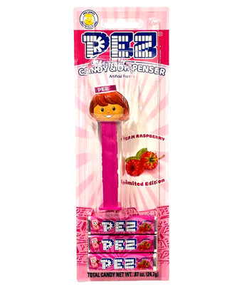 New! PEZ Candy Dispenser: Raspberry Presenter Girl '26 Retired Carefully Shipped