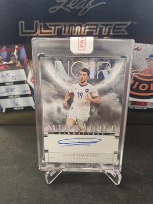 2024-25 Panini Noir Soccer - Midnight Signatures Lazar Samardzic