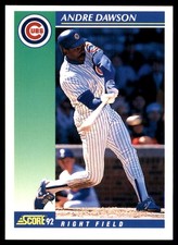 Andre Dawson 1992 Score #75 Chicago Cubs MLB READ FREE SHIPPING AutographDen