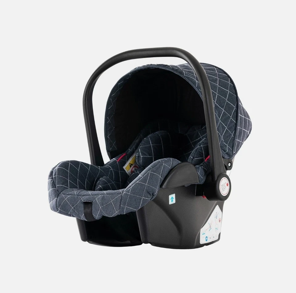 Carrinho de bebê 3 em 1 base de carro com base de assento de carro Isofix Safety bebê super azul - Imagem 4 de 4