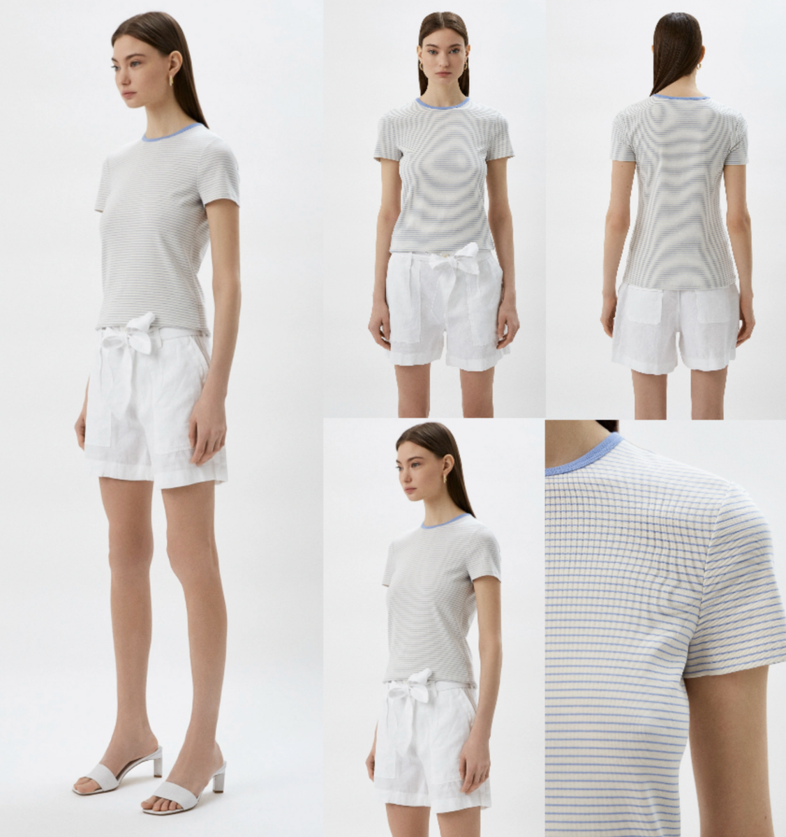 LAUREN RALPH LAUREN Striped Top Bluse Streifen Shirt T-shirt In