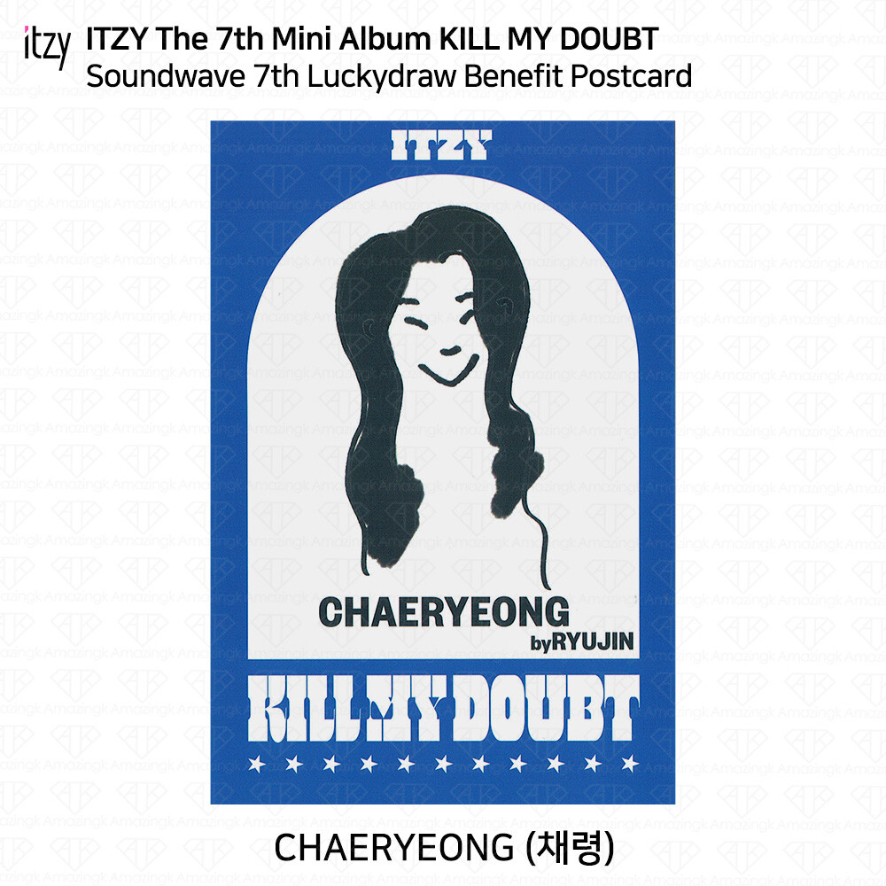 ITZY KILL MY DOUBT サイン入りポストカード チェリョン ITZY KILL MY DOUBT Official Limited Ver Photocard Character