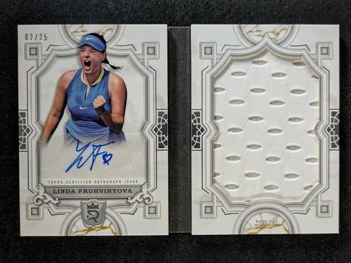 2024 Topps Royalty LINDA FRUHVIRTOVA 2/25 Patch Auto Jumbo Relic Book Cards