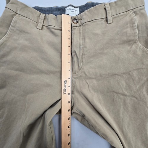 Pantalones Dockers Para Hombre 36 Beige Chino Calce Clásico Informal Cómodo Elegante - Imagen 6 de 8