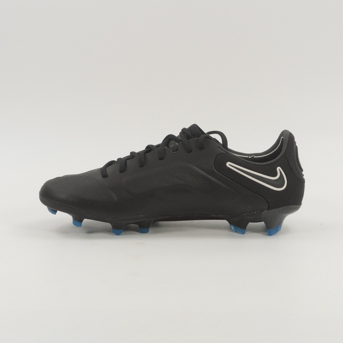 Nike Men\'s Tiempo Legend 9 Elite FG Soccer Cleat CZ8284-001 Multi-Size Nike Tiempo Legend 9 Elite FG Black Blue Soccer Cleats Men main image 4