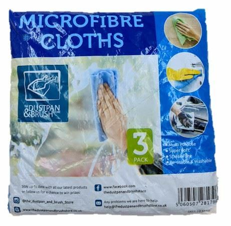 3pk Large Microfibre Cloths Soft Cleaning Duster Cloth Absorbent Drying Towel - Picture 5 of 10