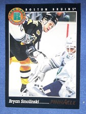 BRYAN SMOLINSKI-BOSTON BRUINS! 1993-94 Pinnacle ROOKIE RC # 217 MVP HOF LEGEND
